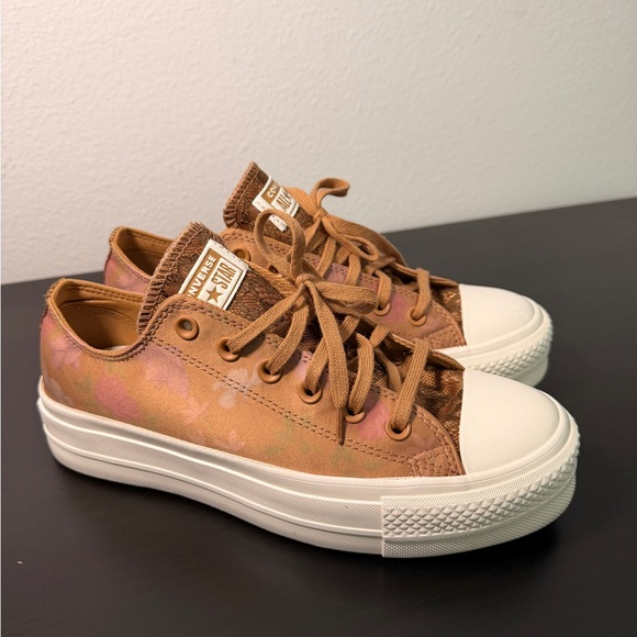 Converse Brown and Pink Sneakers - Picture 2 of 5